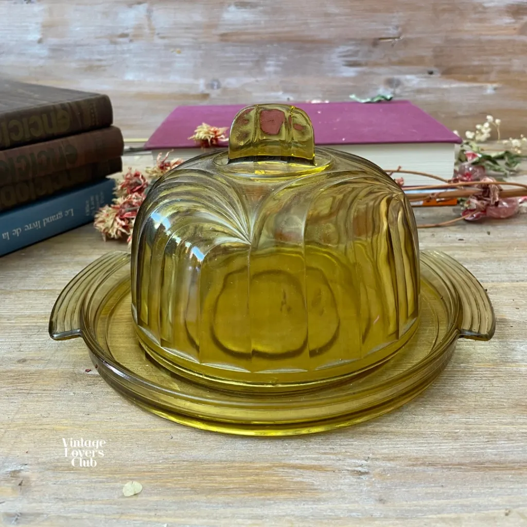 Amber Glass Cloche