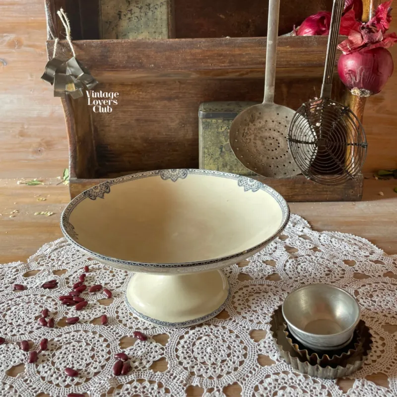 Greek Key Tall Comport