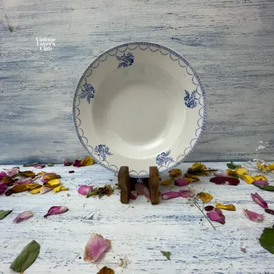 St. Amand Greek Key Deep Plate