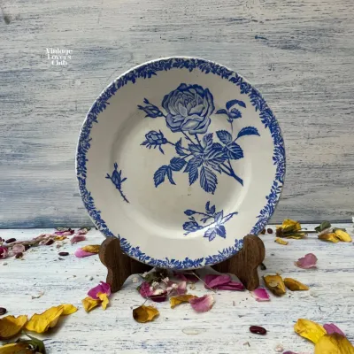 Blue Rose Dinner Plate