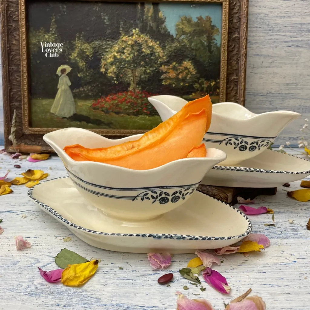 Blue Stripes Terre de Fer Gravy Boat