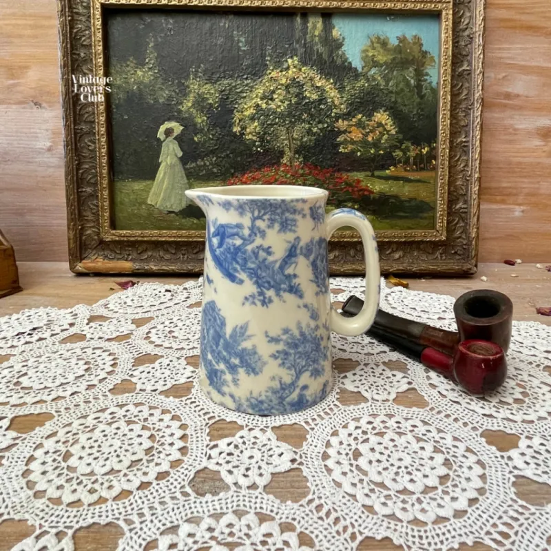 English Blue Flowers milk jug 11 cm
