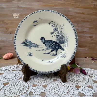 Gien Perdrix Dinner Plate