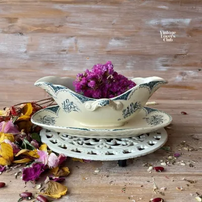 Salsiera Luneville Decoro Verde