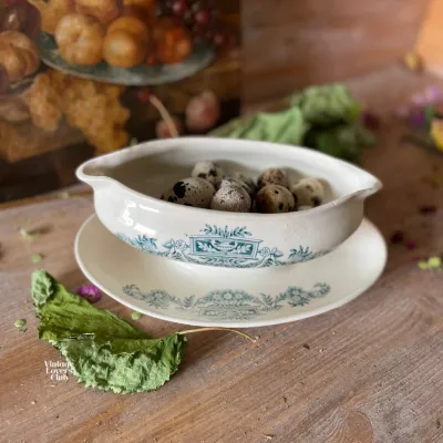 Longchamp Green Gravy Boat