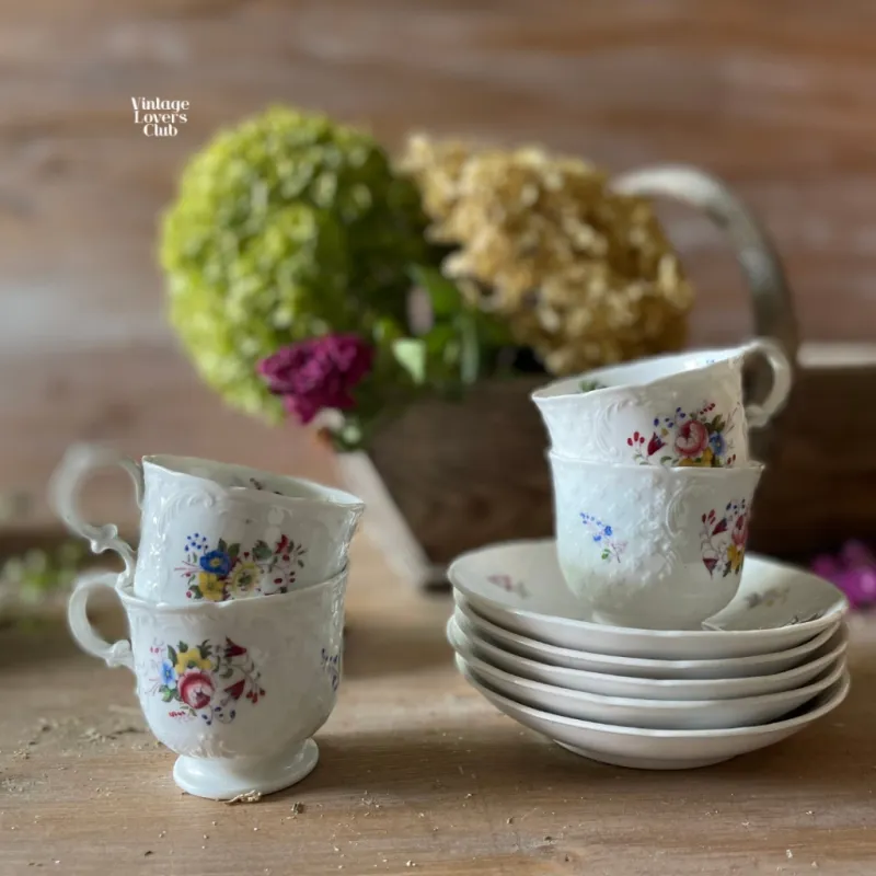 Antique Creil Montereau Coffee Cup