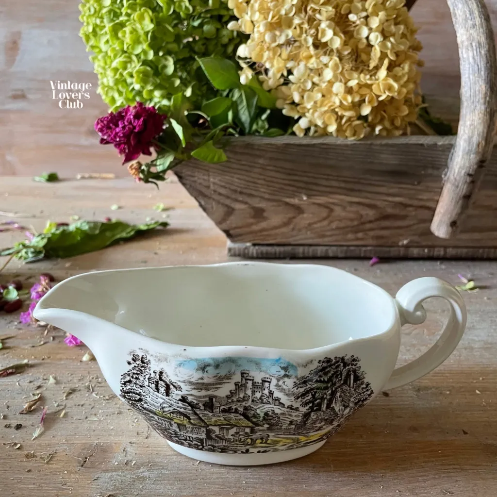 English Landscape Sauce Boat