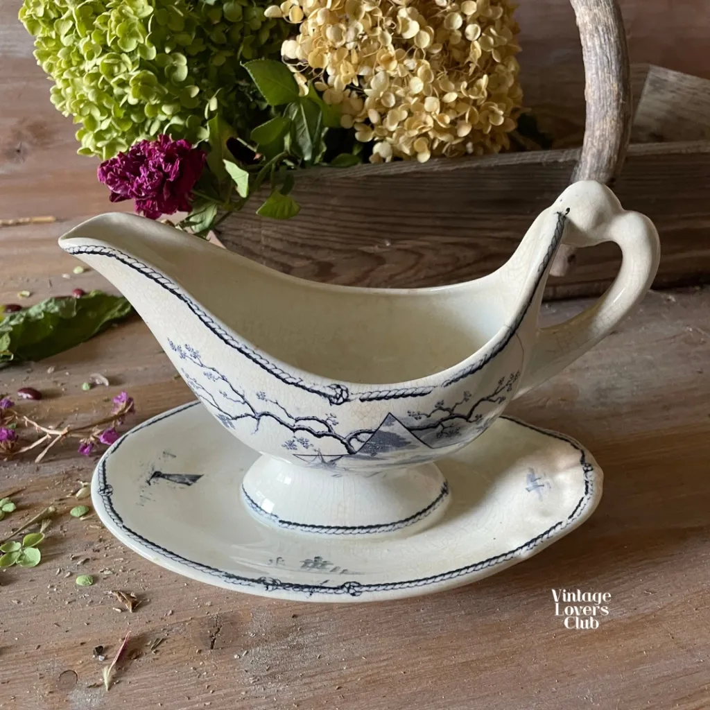 Maritime Decor Earthenware Sauce Boat