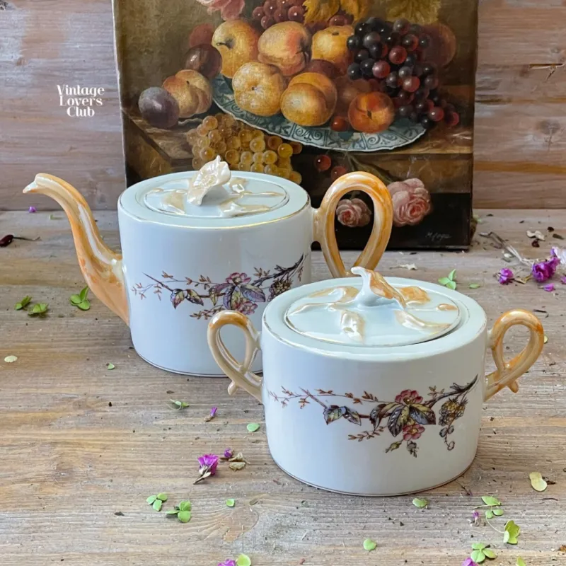 Teapot and Sugar Bowl Set