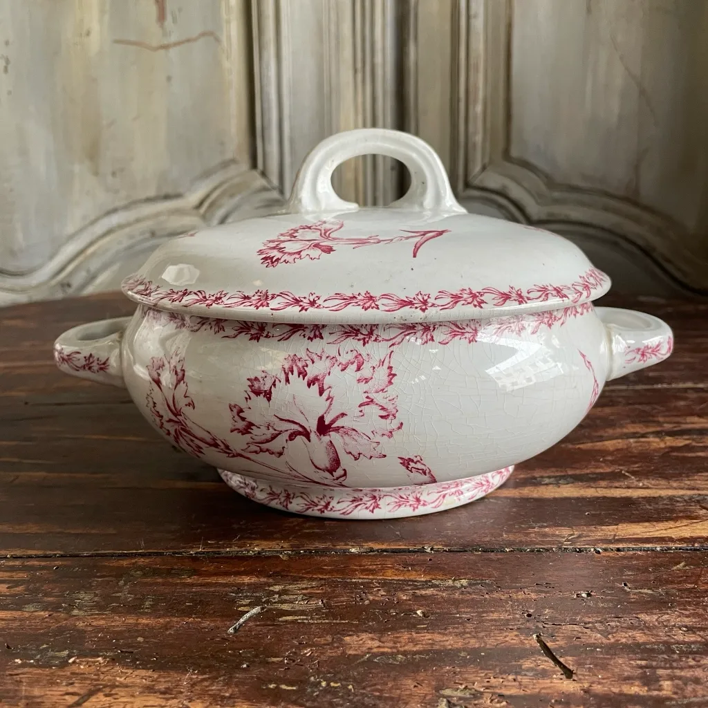 Luneville Carnation Vegetable Dish