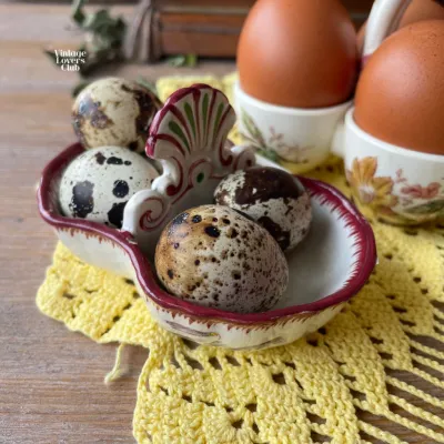 Terre de Fer Table Salt Holder with Strasbourg Decoration