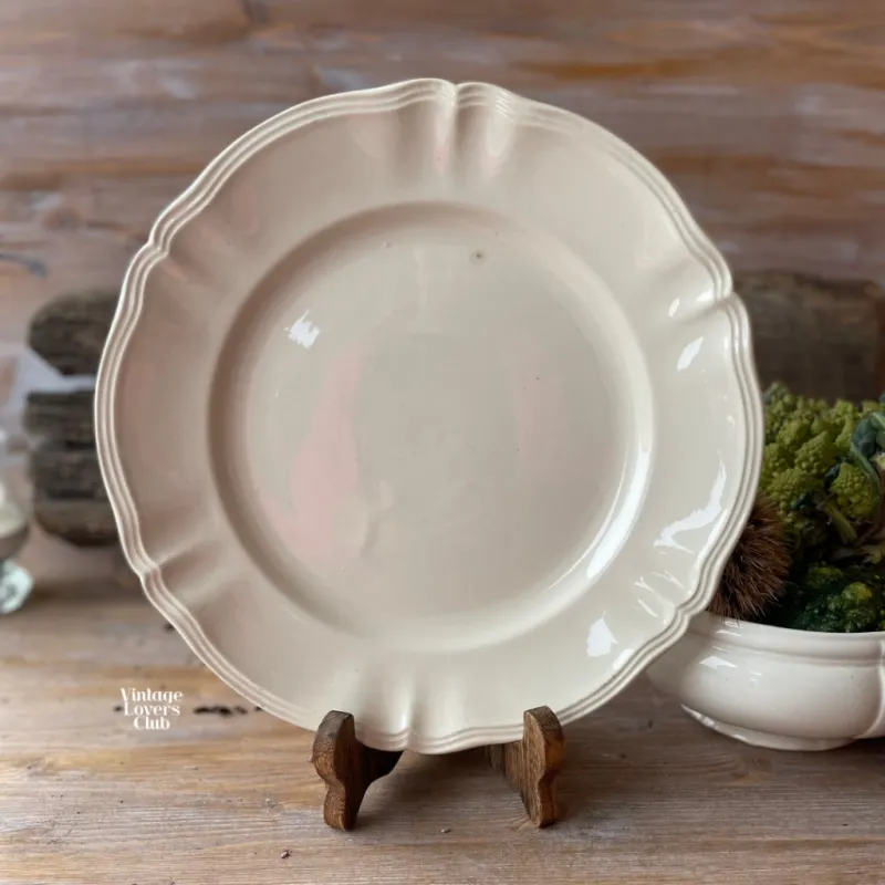 Sarreguemines Cream Serving Plate