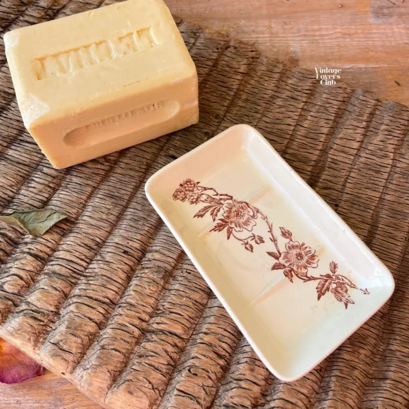 Brown Flower Soap dish