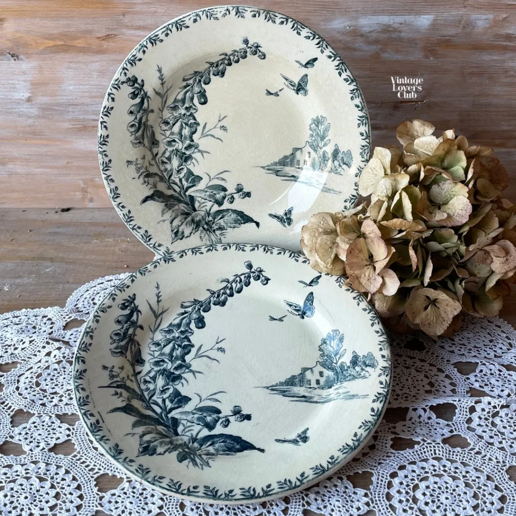 Gien Villageois Deep Plate
