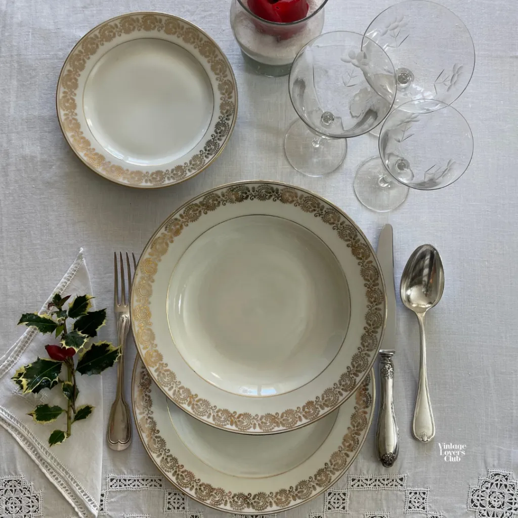 Soup Plate Greek Gold Service