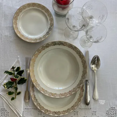 Soup Plate Greek Gold Service