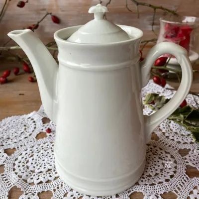White Porcelain Coffeepot
