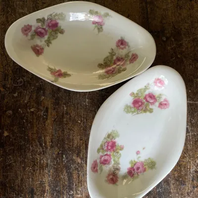 Limoges Rose Apetizer Plate