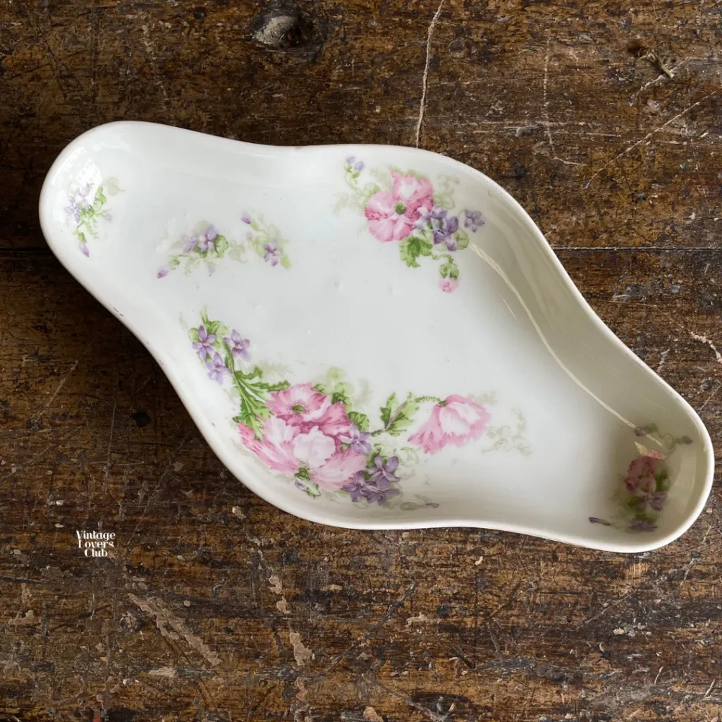 Limoges Flowers Pickle Dish