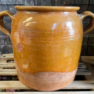 Earthenware vase with two handles