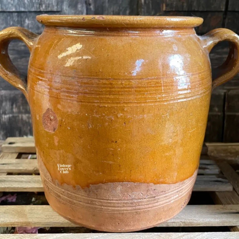 Earthenware Vase with Two Handles