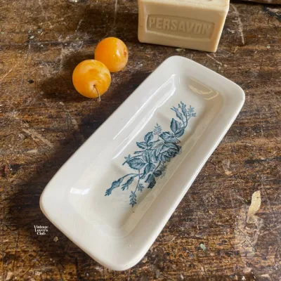 Longchamp Comb Holder with Delicate Pink and Blue Decoration