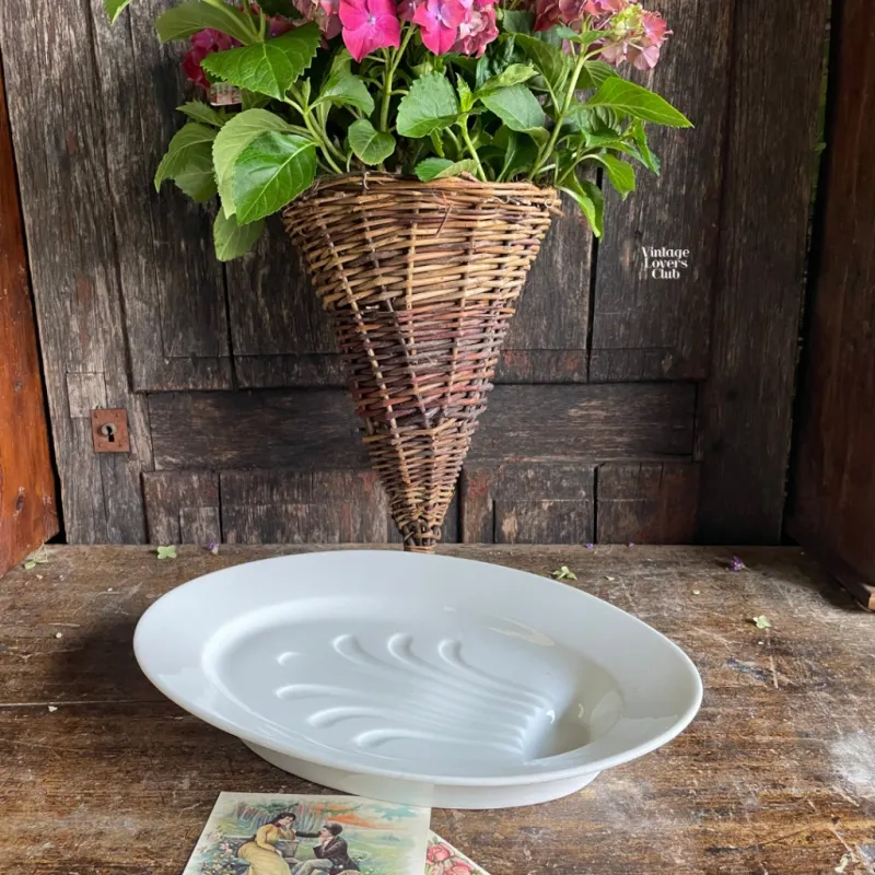 Oval White Ceramic Roasting Tray