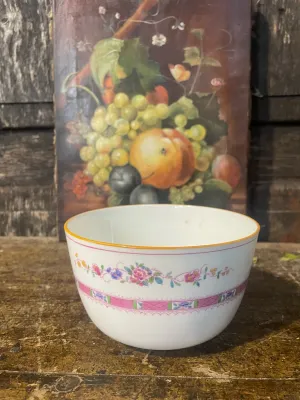 Vintage Royal Doulton Bowl, Elegant Pink Decoration