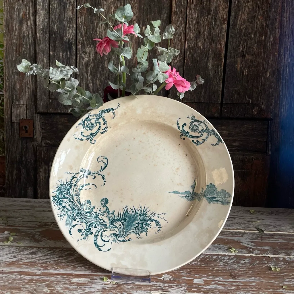 Neptune green serving plate