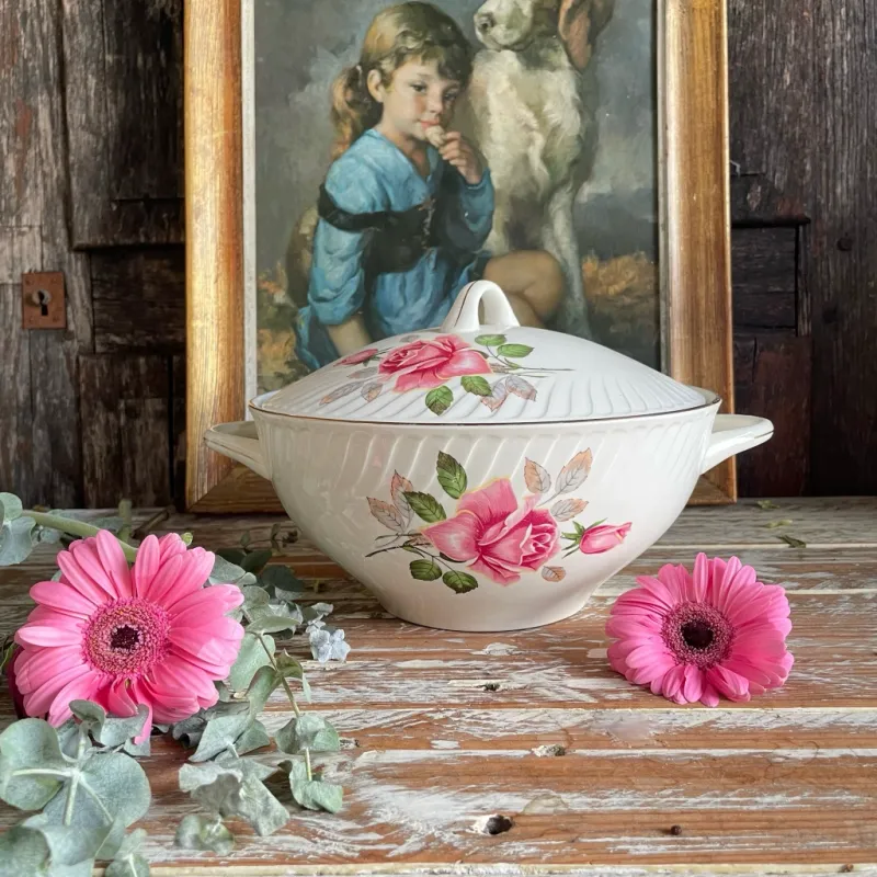 Gien Symphonie Pattern Soup Tureen