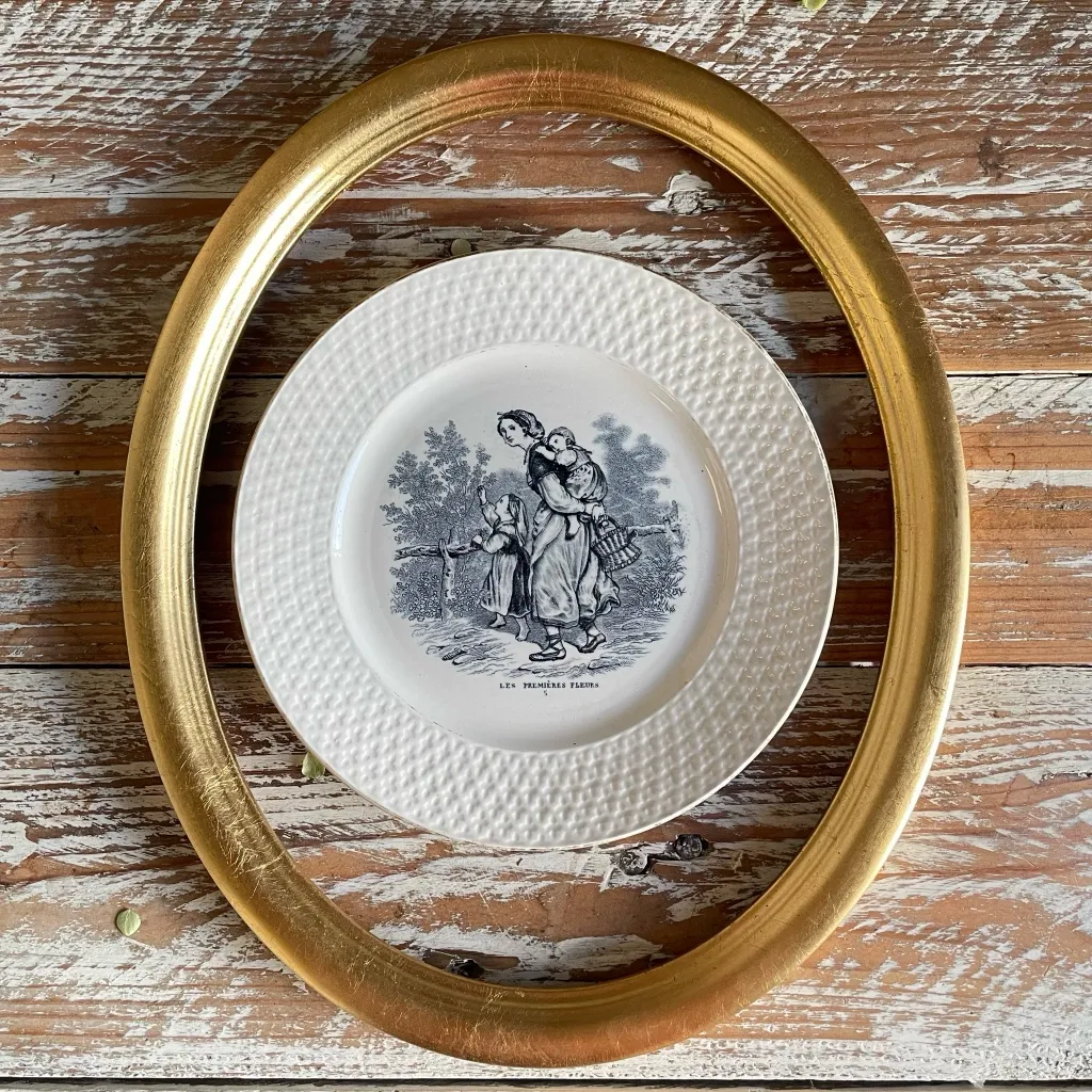 Les Premières Fleurs talking plate