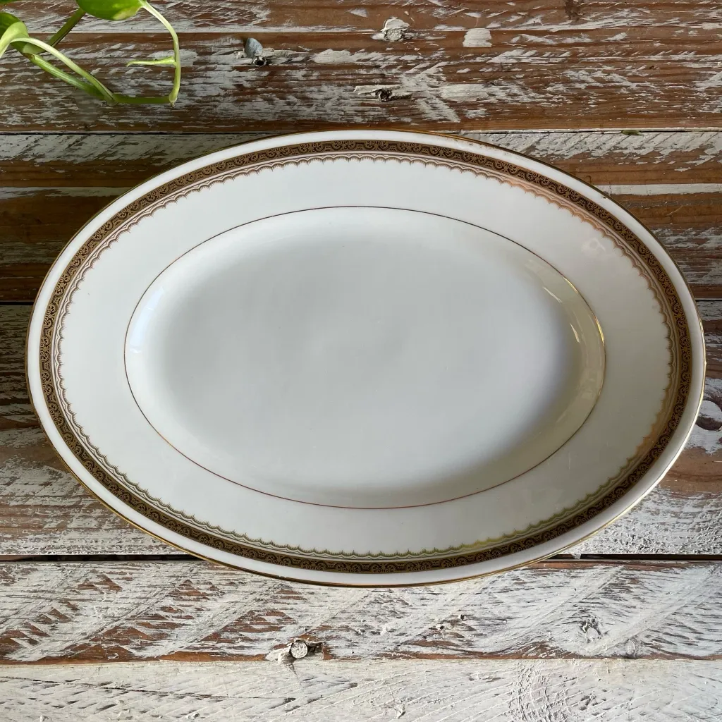 Oval Limoges Porcelain Dish