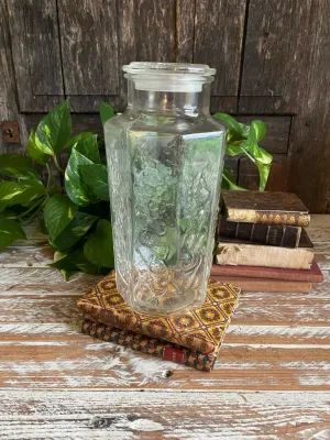 Barattolo Vetro decorato