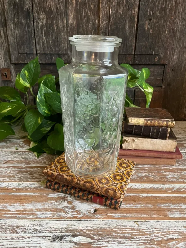 Decorated Glass Jar