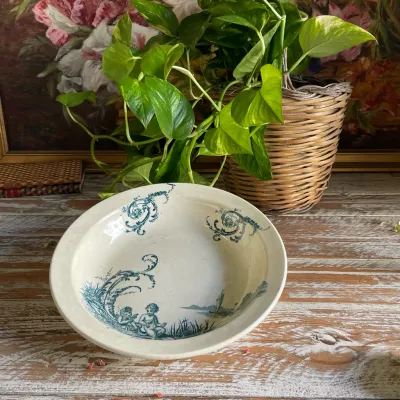     Piatto  à Ragout Vieillard Bordeaux Neptune Verde 