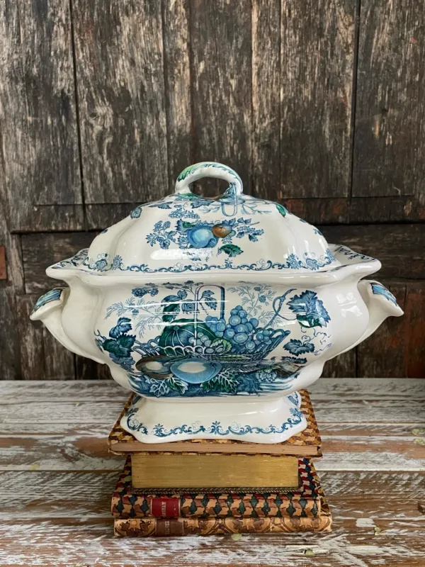 Mason's Ironstone Fruit Basket Soup Tureen