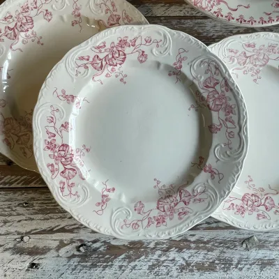 Longchamp dinner plate in pink