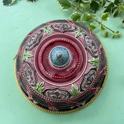 Barbotine Hanging Planter – Neo-Renaissance Decoration