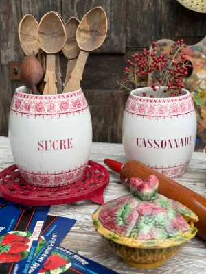 Pair of Kitchen Jars Sarreguemines – Syra Pattern