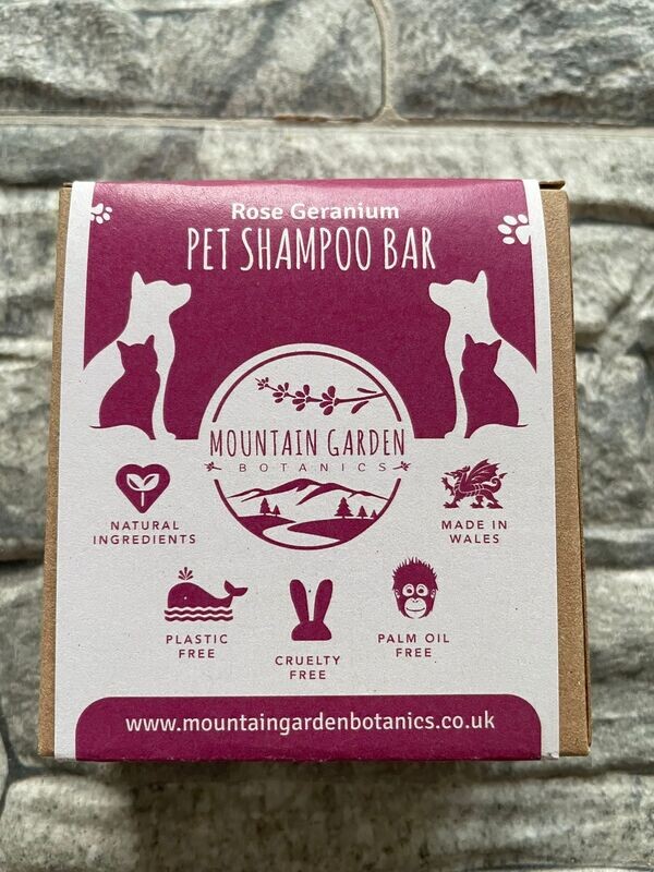 Rose Geranium Pet Shampoo Bar