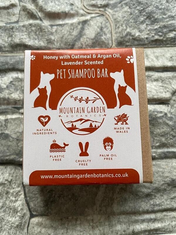 Honey, Oatmeal & Argan Oil Pet Shampoo Bar (lavender scented)