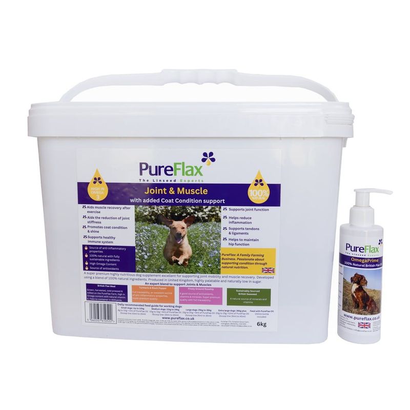 PureFlax Joint & Muscle 6KG For Working Dogs