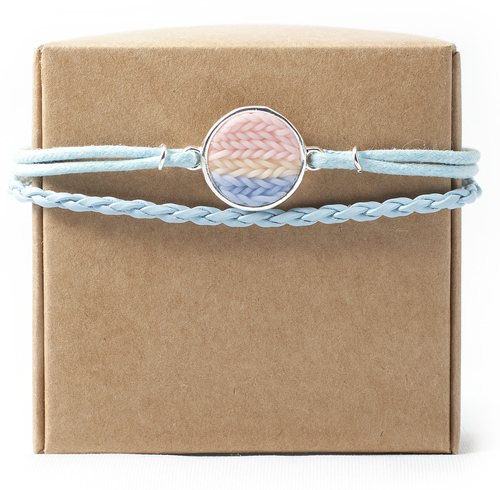 Knitted Solar Bracelet. Handmade.