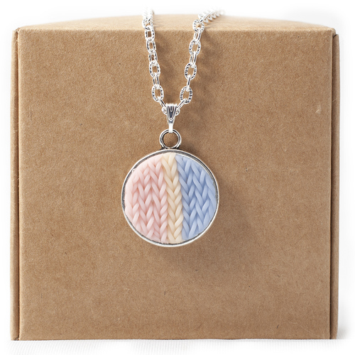 Knitted Solar Pendant. Handmade