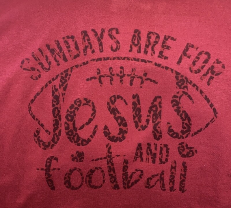 Sundays Are for Jesus and Football Long Sleeve Shirt