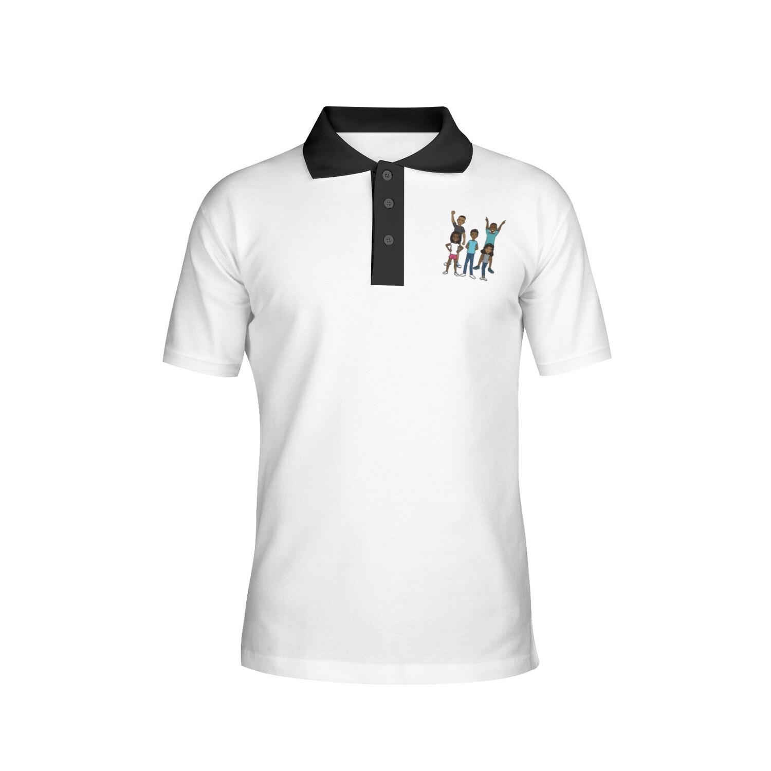 Men&#39;s All-Over Print Polo Shirts with Sibling Gods Logo