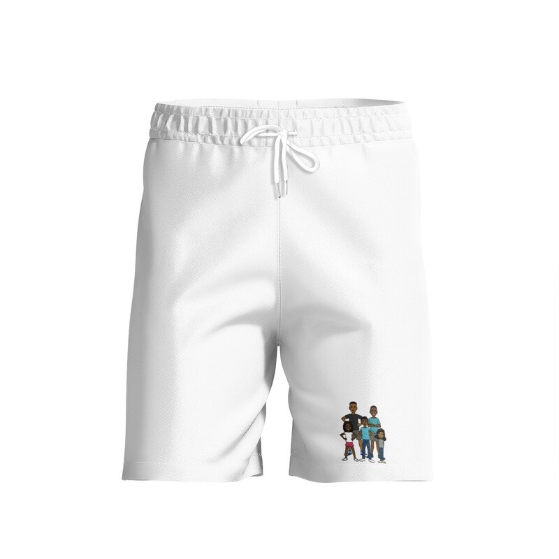 Men&#39;s All-over Print Beach Shorts with Sibling Gods logo