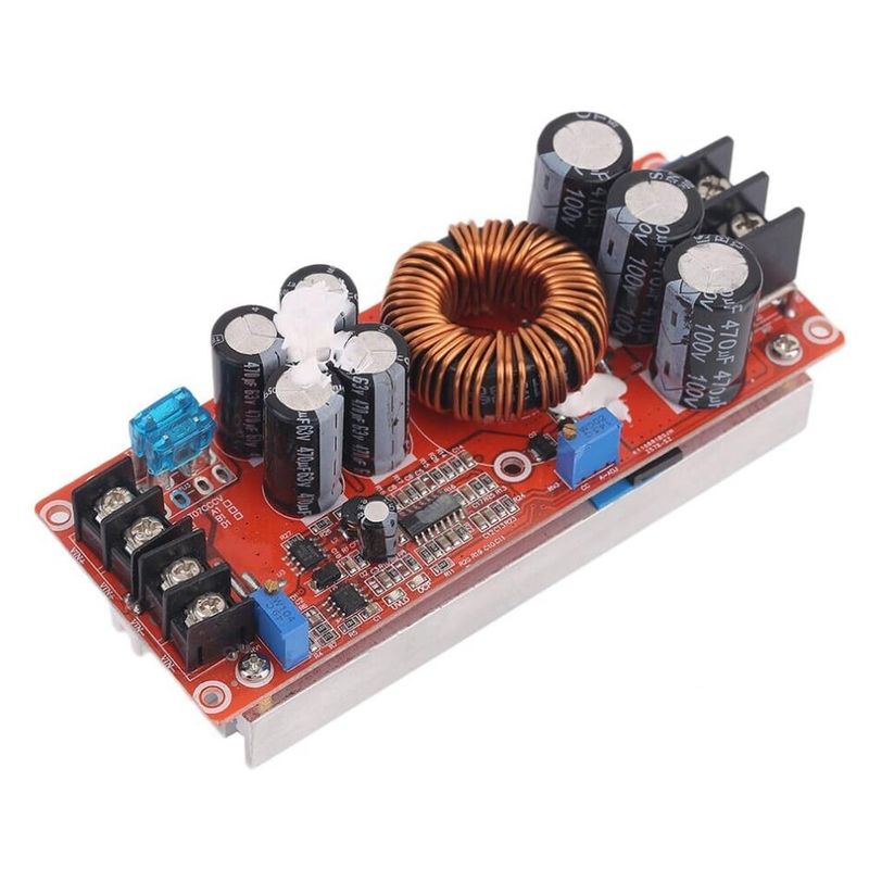 1800W 40A DC-DC Boost Converter Step Up Τροφοδοτικό Tech 10-60V σε 12-90V Ρυθμιζόμενος φορτιστής τάσης
