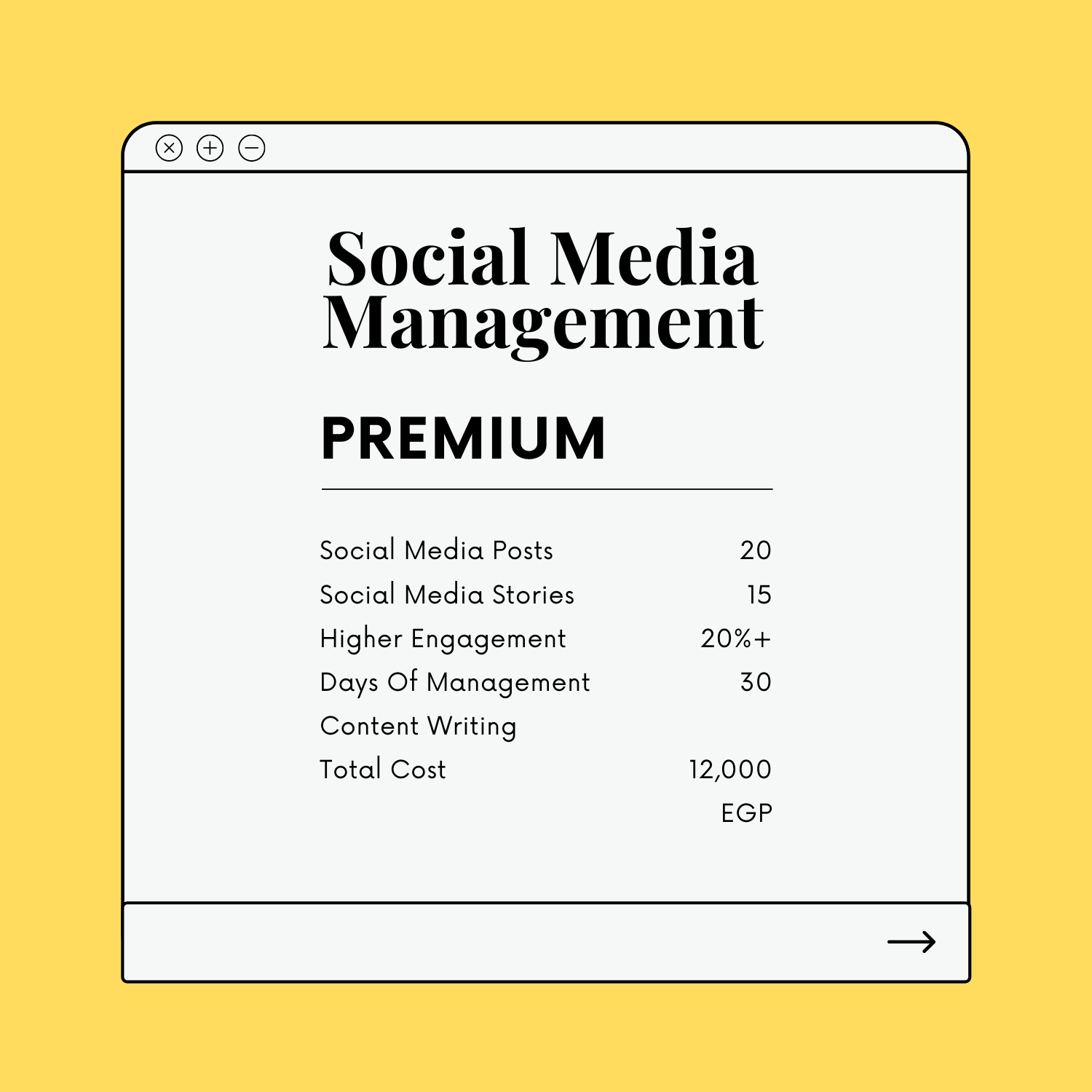 Social Media Management: Premium
