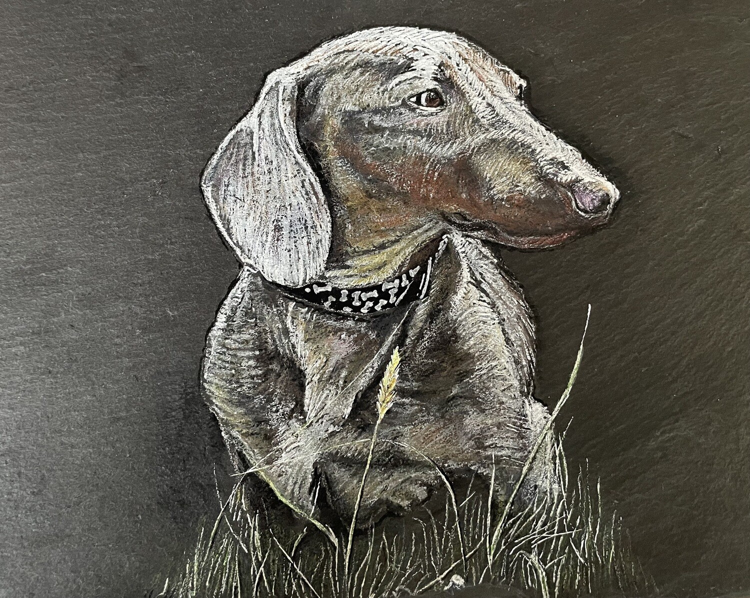 Commission your own painting on a slate coaster